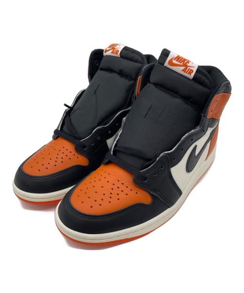 NIKE（ナイキ）NIKE (ナイキ) スニーカー ホワイト×ブラック×オレンジ サイズ:26 未使用品の古着・服飾アイテム