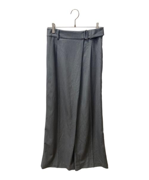 PLST（プラステ）PLST (プラステ) シャンブレーラップパンツ グレー サイズ:Lの古着・服飾アイテム