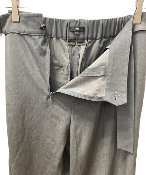 PLST（プラステ）PLST (プラステ) シャンブレーラップパンツ グレー サイズ:Lの古着・服飾アイテム