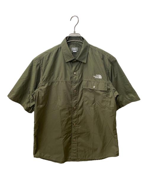 THE NORTH FACE（ザ ノース フェイス）THE NORTH FACE (ザ ノース フェイス) 半袖シャツ オリーブ サイズ:L 未使用品の古着・服飾アイテム