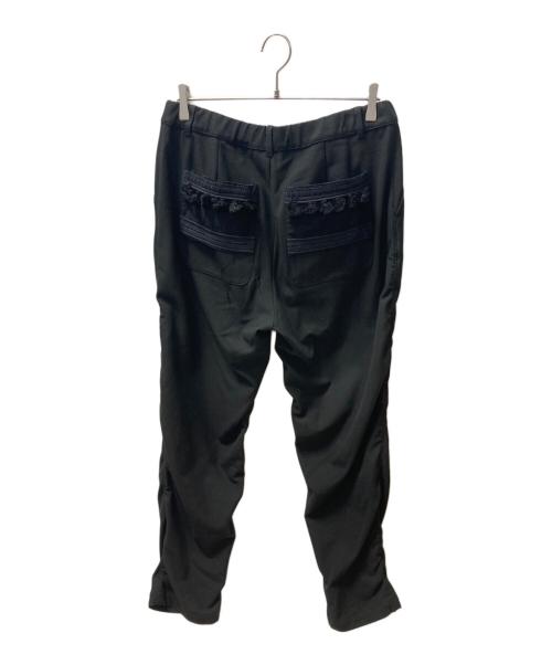 UNDERCOVER（アンダーカバー）UNDERCOVER (アンダーカバー) 裏起毛ツイルパッカリングパンツ ブラック サイズ:2の古着・服飾アイテム