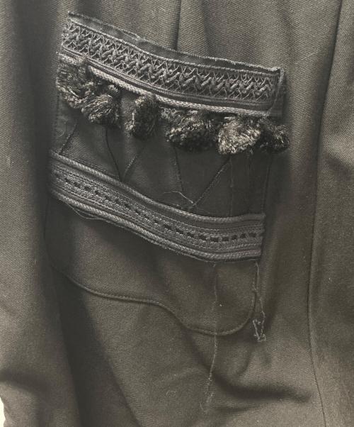 UNDERCOVER（アンダーカバー）UNDERCOVER (アンダーカバー) 裏起毛ツイルパッカリングパンツ ブラック サイズ:2の古着・服飾アイテム