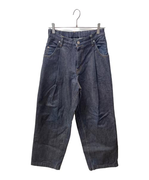 NEON SIGN（ネオンサイン）NEON SIGN (ネオンサイン) Wide denim slacks “Rigid” インディゴ サイズ:44の古着・服飾アイテム