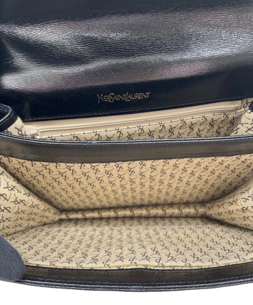 Yves Saint Laurent（イヴサンローラン）Yves Saint Laurent (イヴサンローラン) カサンドラロゴリザードショルダー ブラックの古着・服飾アイテム