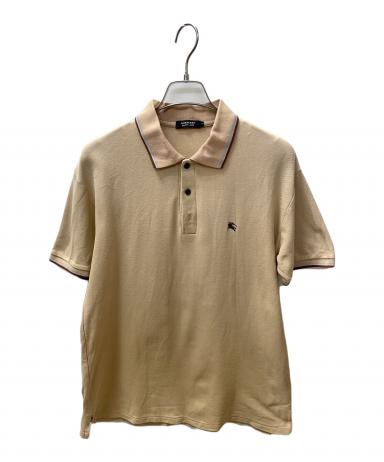 バーバリー　ブラックレーベル ポロシャツ　ポーダー　ベージュ　半袖 中古・古着通販】BURBERRY BLACK LABEL (バーバリーブラックレーベル
