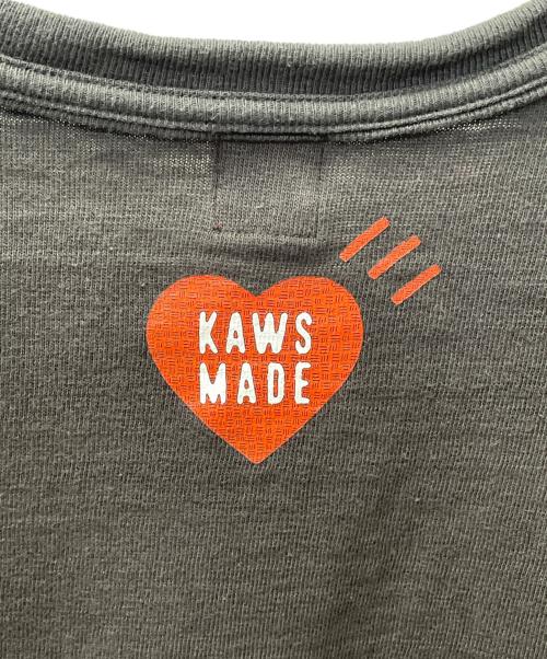 HUMAN MADE（ヒューマンメイド）HUMAN MADE (ヒューマンメイド) KAWS (カウズ) 半袖Tシャツ ブラック サイズ:2XLの古着・服飾アイテム