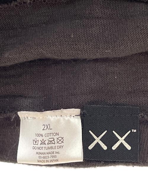 HUMAN MADE（ヒューマンメイド）HUMAN MADE (ヒューマンメイド) KAWS (カウズ) 半袖Tシャツ ブラック サイズ:2XLの古着・服飾アイテム