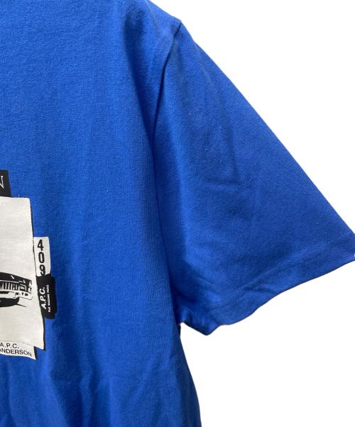 A.P.C.（アーペーセー）A.P.C. (アーペーセー) J.W.ANDERSON (ジェイダブリューアンダーソン) 半袖Tシャツ ブルー サイズ:XLの古着・服飾アイテム