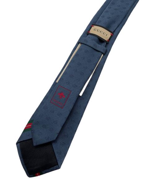 GUCCI（グッチ）GUCCI (グッチ) ネクタイ ネイビー サイズ:表記無しの古着・服飾アイテム