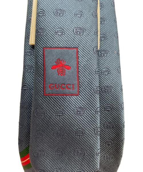 GUCCI（グッチ）GUCCI (グッチ) ネクタイ ネイビー サイズ:表記無しの古着・服飾アイテム