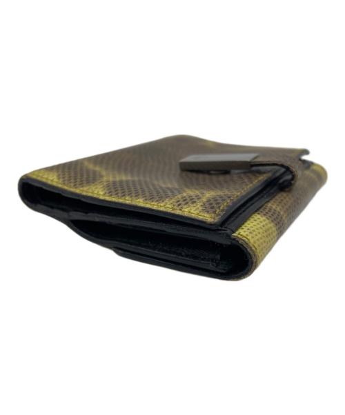 GUCCI（グッチ）GUCCI (グッチ) 2つ折り財布 ブラウン×イエローの古着・服飾アイテム