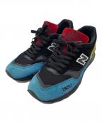 NEW BALANCEニューバランス）の古着「スニーカー」｜ブラック×マルチカラー