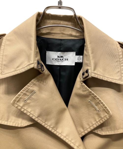 COACH（コーチ）COACH (コーチ) ショートトレンチコート ベージュ サイズ:XSの古着・服飾アイテム