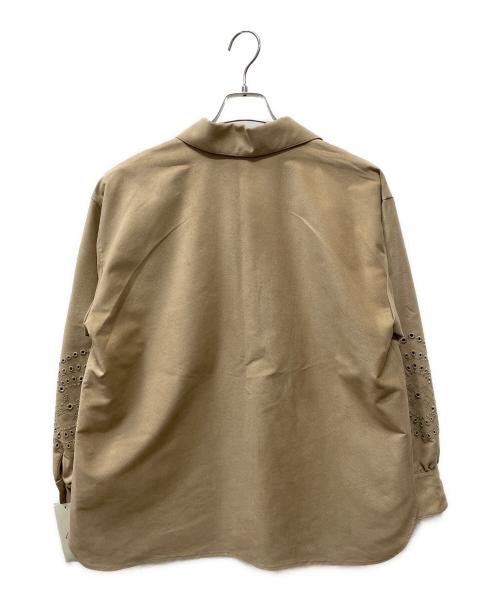 Leilian（レリアン）LEILIAN (レリアン) 長袖ブラウス ベージュ サイズ:13の古着・服飾アイテム