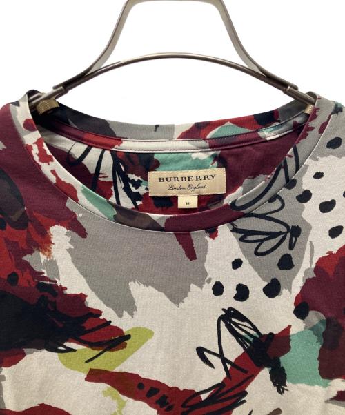 BURBERRY（バーバリー）BURBERRY (バーバリー) Tシャツ レッド×グレー サイズ:Mの古着・服飾アイテム