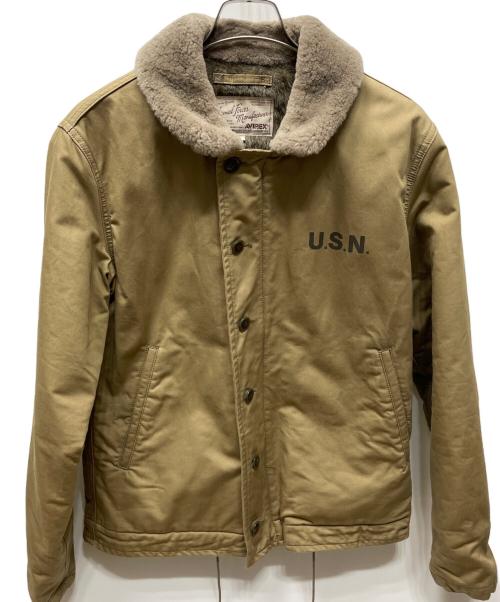 AVIREX（アヴィレックス）AVIREX (アヴィレックス) デッキジャケット ベージュ サイズ:XLの古着・服飾アイテム
