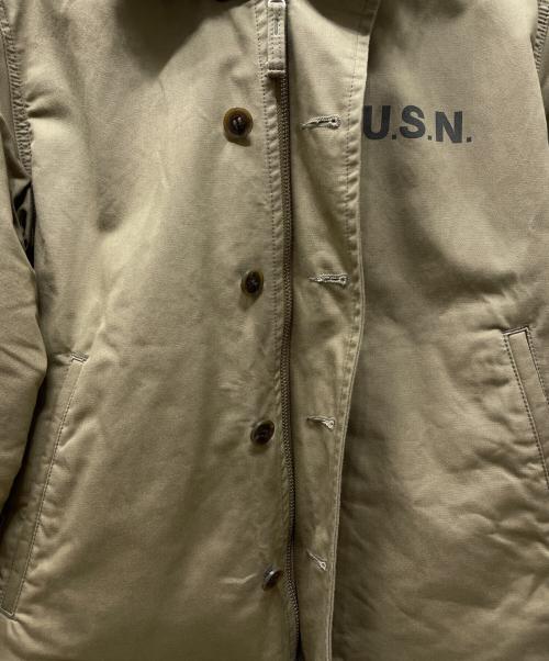 AVIREX（アヴィレックス）AVIREX (アヴィレックス) デッキジャケット ベージュ サイズ:XLの古着・服飾アイテム