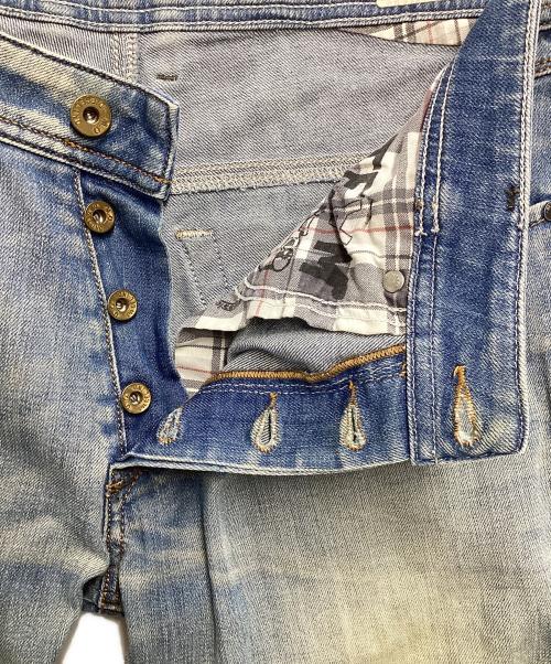 DIESEL（ディーゼル）DIESEL (ディーゼル) ダメージ加工デニムパンツ ブルー サイズ:W30の古着・服飾アイテム