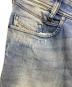 中古・古着 DIESEL (ディーゼル) ダメージ加工デニムパンツ ブルー サイズ:W30：5000円
