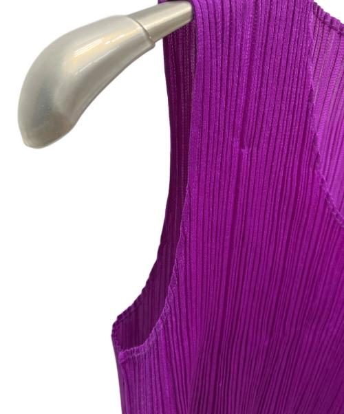 PLEATS PLEASE（プリーツプリーズ）PLEATS PLEASE (プリーツプリーズ) ノースリーブブラウス パープル サイズ:3の古着・服飾アイテム