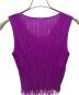 PLEATS PLEASE (プリーツプリーズ) ノースリーブブラウス パープル サイズ:3：13000円