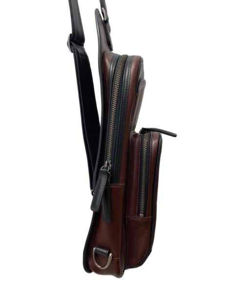 cocomeister（ココマイスター）cocomeister (ココマイスター) レザーボディーバッグ ブラウンの古着・服飾アイテム