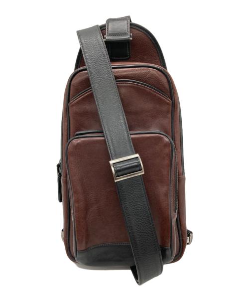 cocomeister（ココマイスター）cocomeister (ココマイスター) レザーボディーバッグ ブラウンの古着・服飾アイテム