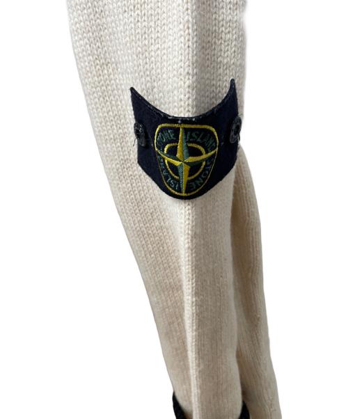 STONE ISLAND（ストーンアイランド）STONE ISLAND (ストーンアイランド) ハーフジップセーター アイボリー×ブラック サイズ:不明の古着・服飾アイテム