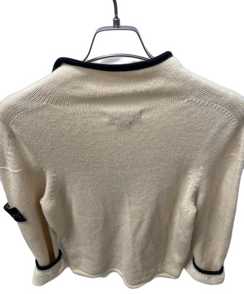 STONE ISLAND（ストーンアイランド）STONE ISLAND (ストーンアイランド) ハーフジップセーター アイボリー×ブラック サイズ:不明の古着・服飾アイテム