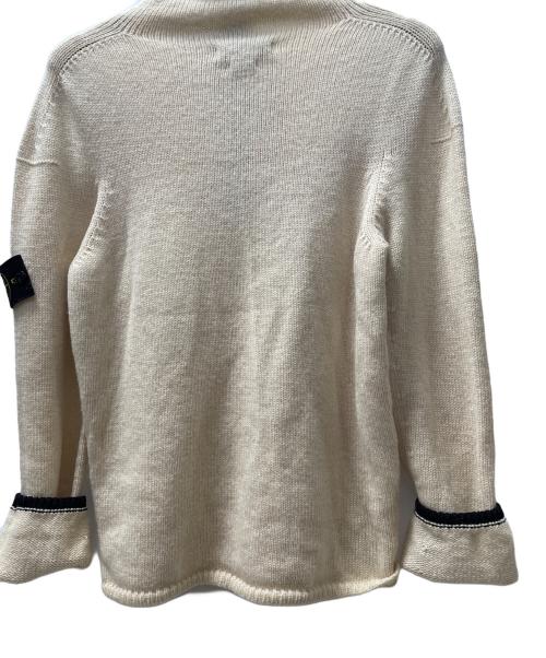 STONE ISLAND（ストーンアイランド）STONE ISLAND (ストーンアイランド) ハーフジップセーター アイボリー×ブラック サイズ:不明の古着・服飾アイテム
