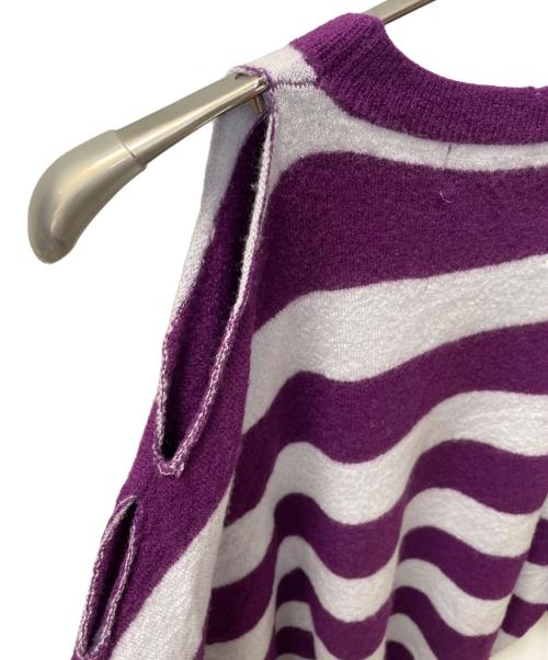 DAIRIKU（ダイリク）DAIRIKU (ダイリク) ダメージニット パープル サイズ:Ｍの古着・服飾アイテム