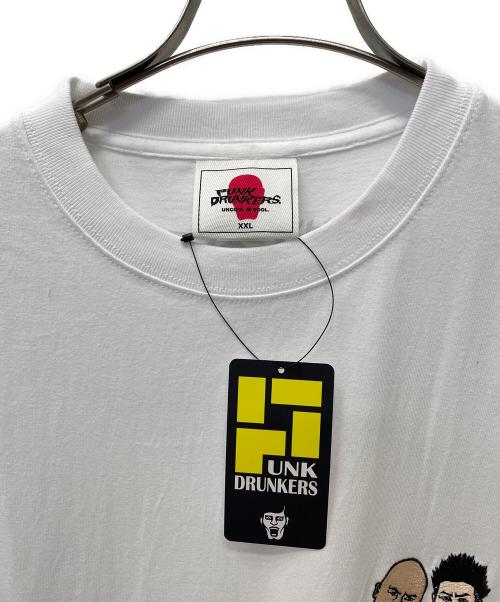 PUNK DRUNKERS（パンクドランカーズ）PUNK DRUNKERS (パンクドランカーズ) 鬼越トマホーク 刺繍シャツ ホワイト サイズ:XXL 未使用品の古着・服飾アイテム
