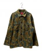 SUPREMEシュプリーム）の古着「Paisley Fleece Shirt」｜グリーン×ブラウン
