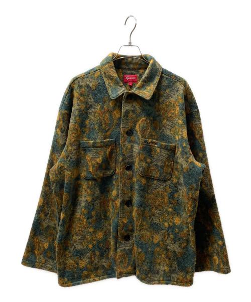 SUPREME（シュプリーム）SUPREME (シュプリーム) Paisley Fleece Shirt グリーン×ブラウン サイズ:Ｌの古着・服飾アイテム