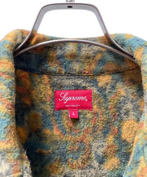 SUPREME（シュプリーム）SUPREME (シュプリーム) Paisley Fleece Shirt グリーン×ブラウン サイズ:Ｌの古着・服飾アイテム