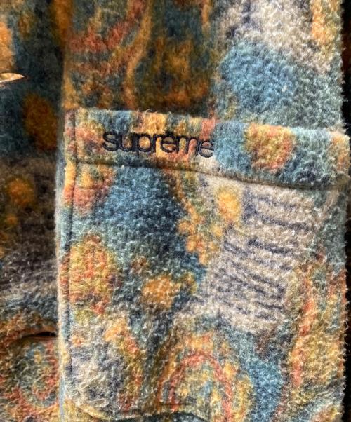 SUPREME（シュプリーム）SUPREME (シュプリーム) Paisley Fleece Shirt グリーン×ブラウン サイズ:Ｌの古着・服飾アイテム