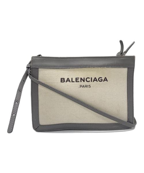 BALENCIAGA（バレンシアガ）BALENCIAGA (バレンシアガ) ショルダーバッグ グレー×アイボリーの古着・服飾アイテム