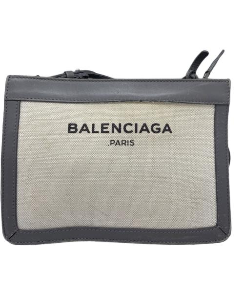 BALENCIAGA（バレンシアガ）BALENCIAGA (バレンシアガ) ショルダーバッグ グレー×アイボリーの古着・服飾アイテム