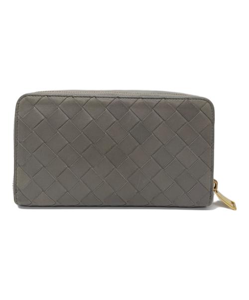 BOTTEGA VENETA（ボッテガベネタ）BOTTEGA VENETA (ボッテガベネタ) ラウンドファスナー長財布 グレーの古着・服飾アイテム