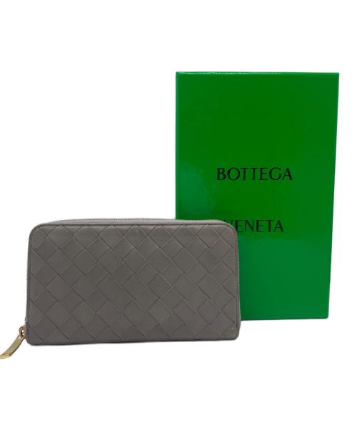 BOTTEGA VENETA（ボッテガベネタ）BOTTEGA VENETA (ボッテガベネタ) ラウンドファスナー長財布 グレーの古着・服飾アイテム