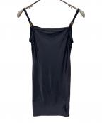 FENDIフェンディ）の古着「ノースリーブ・キャミソールワンピース」｜ブラック