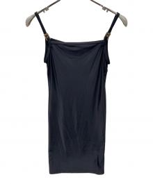 FENDI（フェンディ）の古着「ノースリーブ・キャミソールワンピース」｜ブラック