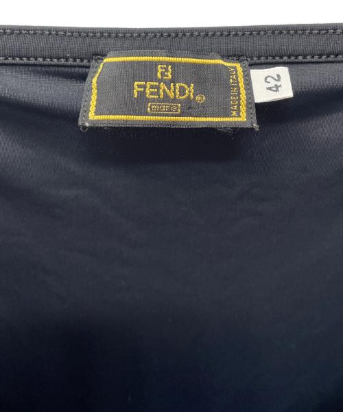 FENDI（フェンディ）FENDI (フェンディ) ノースリーブ・キャミソールワンピース ブラック サイズ:42の古着・服飾アイテム