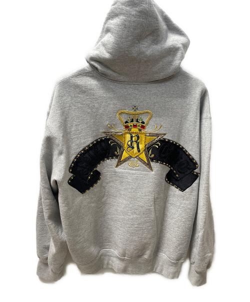 SUPREME（シュプリーム）SUPREME (シュプリーム) Crest Zip Up Hooded Sweatshirt グレー サイズ:Mの古着・服飾アイテム