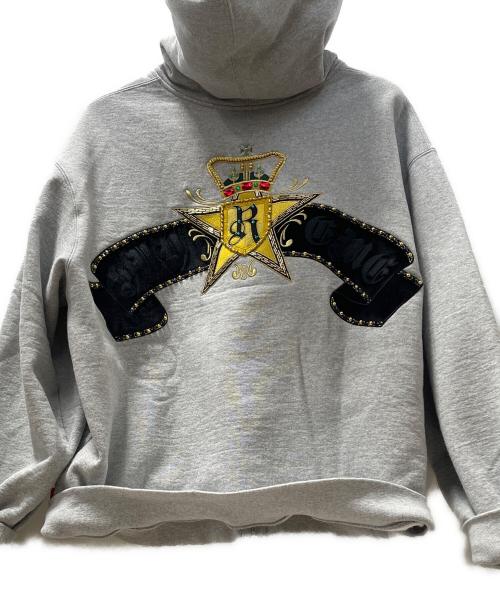 SUPREME（シュプリーム）SUPREME (シュプリーム) Crest Zip Up Hooded Sweatshirt グレー サイズ:Mの古着・服飾アイテム