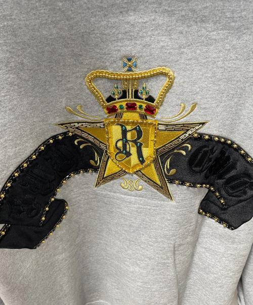 SUPREME（シュプリーム）SUPREME (シュプリーム) Crest Zip Up Hooded Sweatshirt グレー サイズ:Mの古着・服飾アイテム