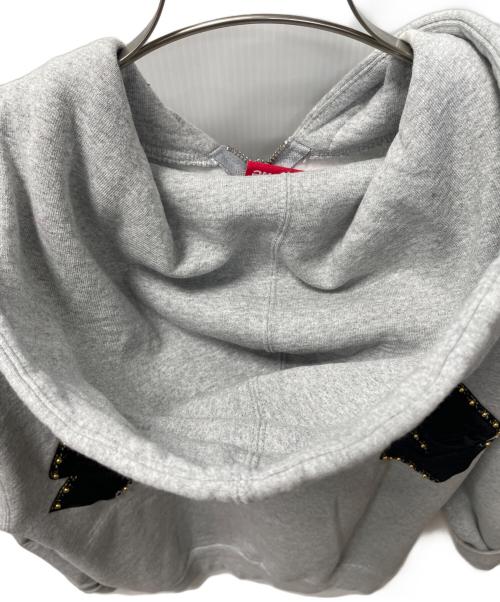 SUPREME（シュプリーム）SUPREME (シュプリーム) Crest Zip Up Hooded Sweatshirt グレー サイズ:Mの古着・服飾アイテム