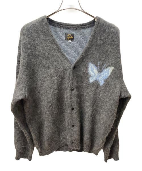 Needles（ニードルズ）Needles (ニードルズ) モヘヤニットカーディガン グレー サイズ:Lの古着・服飾アイテム
