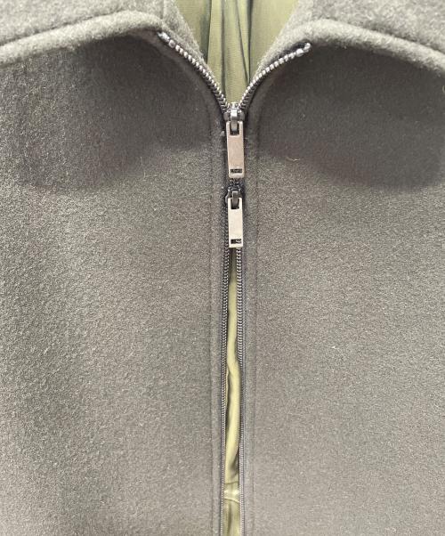 STUDIOUS（ステュディオス）STUDIOUS (ステュディオス) カシミヤウールジップブルゾン ブラック サイズ:3の古着・服飾アイテム