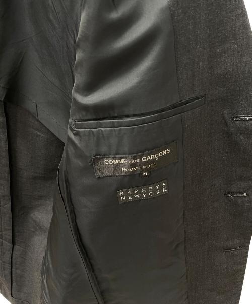 COMME des GARCONS HOMME PLUS（コムデギャルソンオムプリュス）COMME des GARCONS HOMME PLUS (コムデギャルソンオムプリュス) BARNEYS NEWYORK (バーニーズ・ニューヨーク) 3Bジャケット グレー サイズ:Mの古着・服飾アイテム